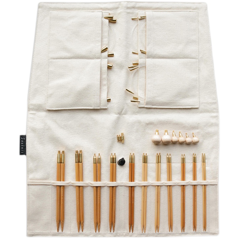 日本进口KA环形针套装SEEKNIT可拆卸竹针编织工具毛衣针DIY工具