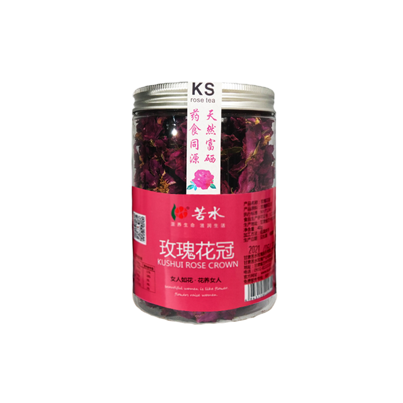 苦水牌玫瑰花茶罐装烘干食用玫瑰花瓣女性养生泡茶花草茶