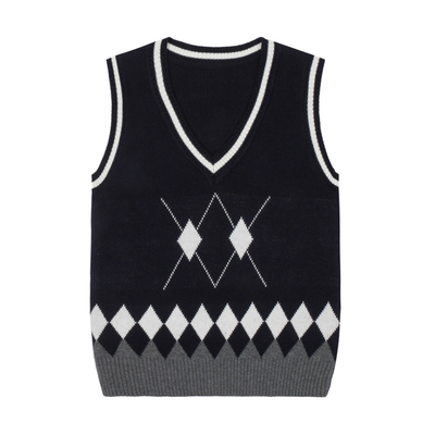 高品质学生针织背心校服