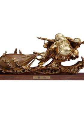 纯铜弥勒佛布袋佛新中式摆件