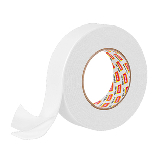 得力30416双面胶带泡棉胶墙面固定两面胶强力海绵双面胶高粘度加厚学生手工用办公用品单卷泡沫胶带办公批发