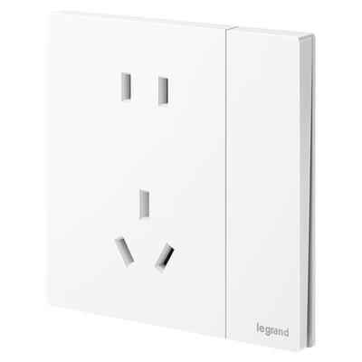 罗格朗220v开关插座86型暗装墙壁