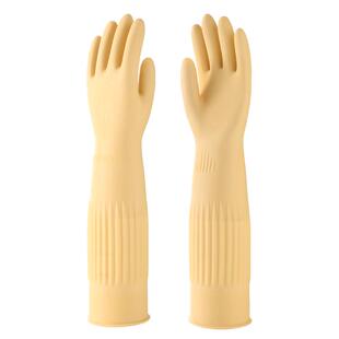 长袖加长橡胶手套洗衣服专用乳胶耐用防水胶手套洗衣工作劳保耐磨