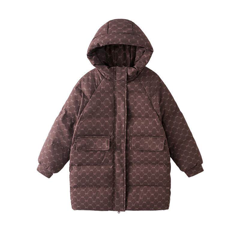 2025冬季女童加厚保暖长款羽绒服