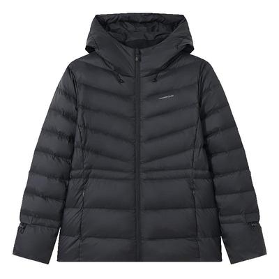 拓路者700蓬连帽收腰羽绒服女士冬季保暖防风排骨90鸭绒显瘦外套