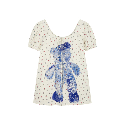 UOOYAA/乌丫小熊印花连衣裙