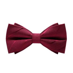 红领结婚礼男新郎结婚西装蝴蝶结高端订婚伴郎男士领带免打结套装