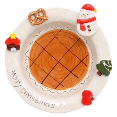 鹿谷川圣诞餐具可进洗碗机