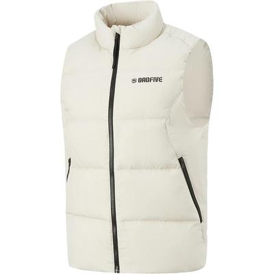 李宁立领男羽绒马甲运动服