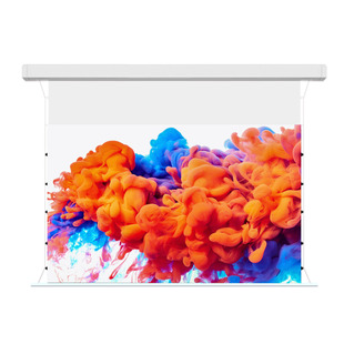 时光过客投影幕布电动小白盒光子悬浮拉线三色菲涅尔抗光幕3D/4K超高清家用电动升降100/120寸天花嵌入隐藏幕