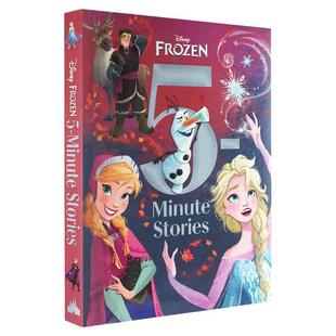 Disney 5 Minute Stories 迪士尼5分钟睡前故事系列 Frozen 冰雪奇缘 英文原版 精装 儿童绘本故事 冰雪奇缘系列故事 安娜 艾莎