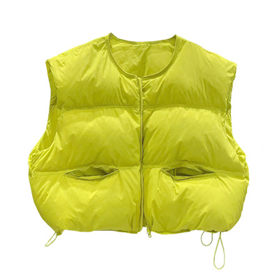 韩国原版小南瓜羽绒马甲背心