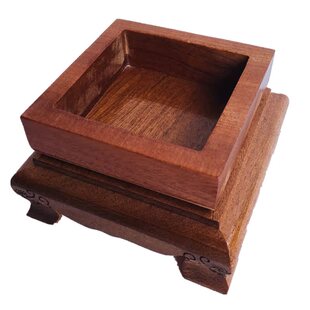 龙虎山道家用品道士法器5厘米印章底座桃木法印配套底座架子实木