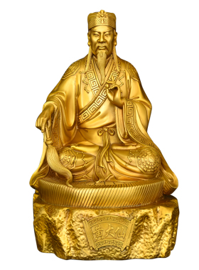 纯铜黄大仙神像家居装饰工艺品