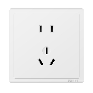 俊朗插座旗舰店开关插座空调16A插座五孔10A面板暗装多孔86型D2白