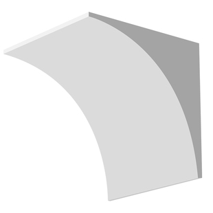 高密度泡沫半圆拱形门圆弧拱门角垭口装饰弧形拱门套泡沫梁托定制