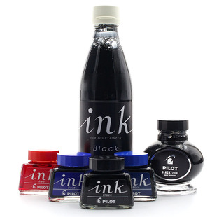日本百乐PILOT INK-350钢笔墨水 大容量350ML 不堵笔头非碳素墨水