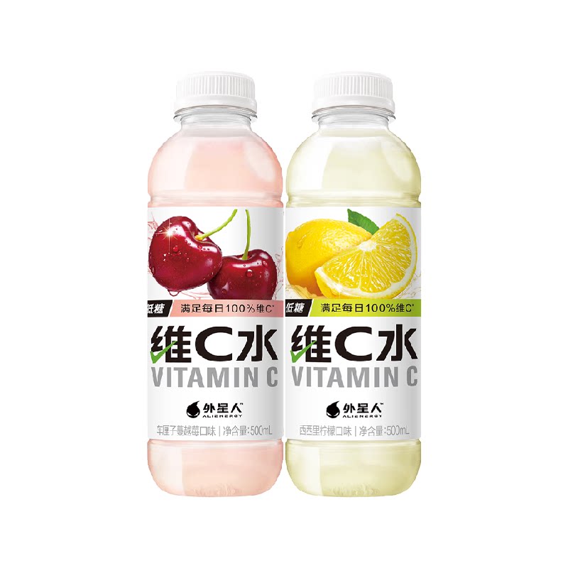 外星人低糖维C水500ml*4瓶