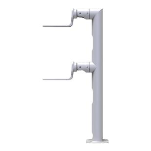 全藏线 双头立杆壁装监控支架 钢管铝合金一体室外防水 源头工厂