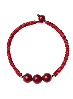 宫里上新朱砂红绳手绳招财转运