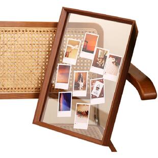 拍立得相框小卡展示架框明信片照片diy摆台演唱会门票收藏框收纳