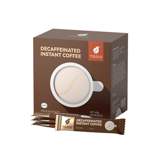 进口低因咖啡孕妇哺乳期可喝无糖0脂冻干速溶脱因无因黑咖啡TEMIO