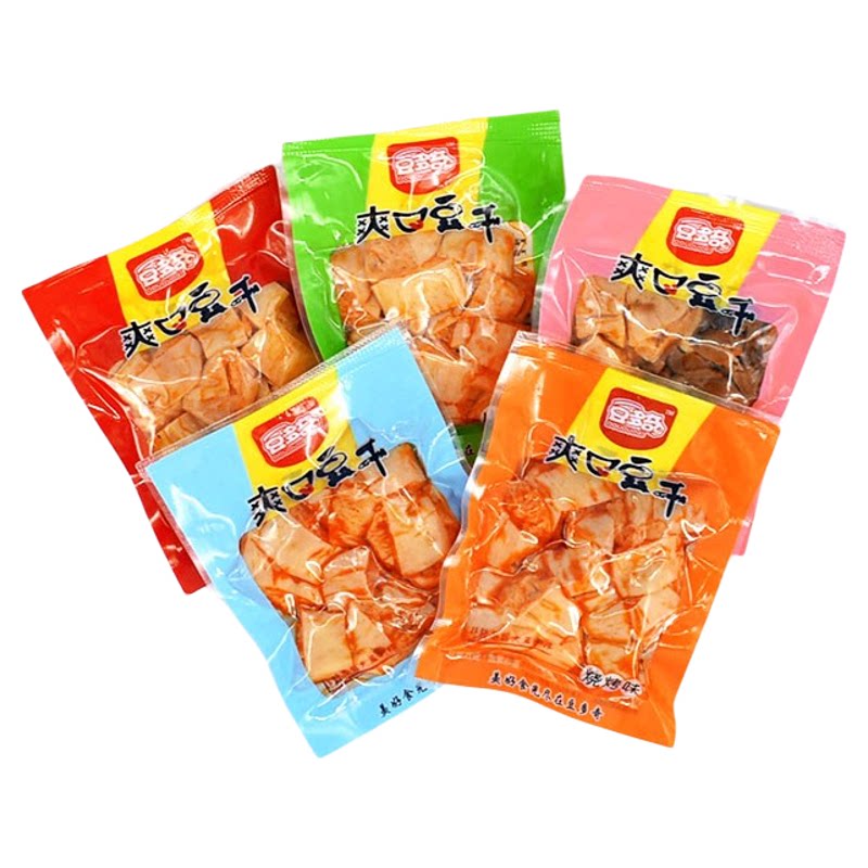 豆多奇爽口豆干小零食散装豆干零食小吃休闲食品五香香辣味500g