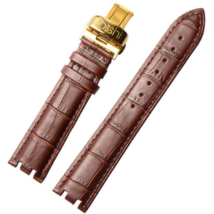 罗西尼表带5565真皮手表带男女士7565 5566 5567凹凸口手表带配件