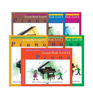 快乐钢琴基础教程 教科书 全套共七册 Alfred原版乐谱书 Alfreds Basic Piano Library Lesson Book 1A-6