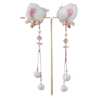 古风汉服可爱猫耳朵发夹