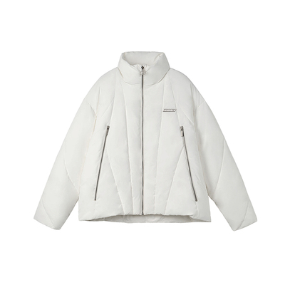 FORNINES微短款三防皮面棉服