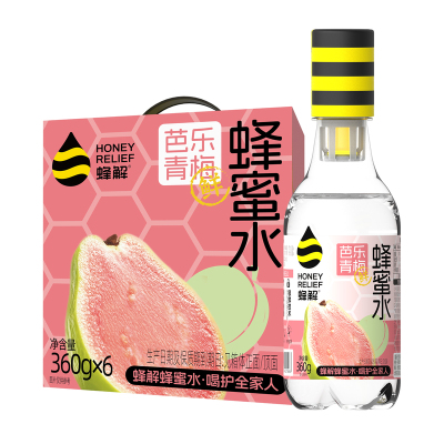 蜂解芭乐青梅蜂蜜水360g*6瓶/箱