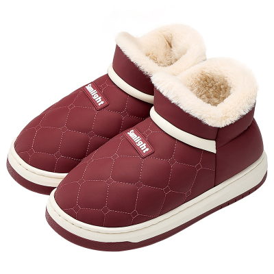 老人防滑棉拖鞋包跟保暖抗菌防臭