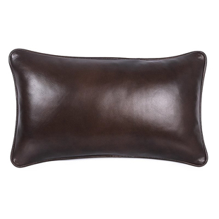 抱枕沙发客厅轻奢高级感汽车腰靠真头层牛皮长条抱枕套枕芯靠背垫