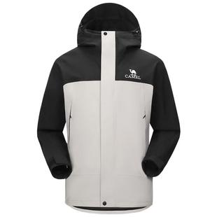 骆驼户外北风冲锋衣男女款三合一羽绒服可拆卸防水旅游滑雪服外套