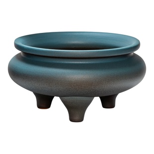 陶瓷供香炉家用供奉供佛鼎香熏炉室内焚香炉三足鼎炉线香插特大号