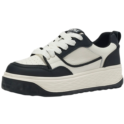 RosaBianca真皮厚底板鞋