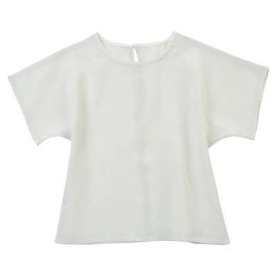 夏季儿童超薄真丝上衣桑蚕丝T恤