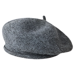 韩版卷边针织贝雷帽秋冬复古文艺蓓蕾帽女生日系甜美画家帽显脸小