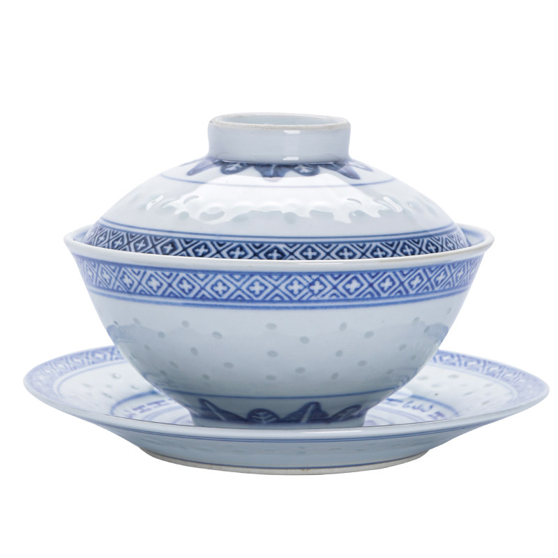 盖碗年代老瓷，品味旧时茶味