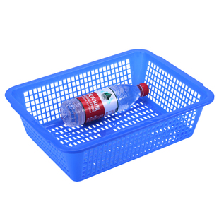 塑料篮子筐长方形厨房沥水篮加厚洗菜篮框大排档烧烤商用装菜胶篮