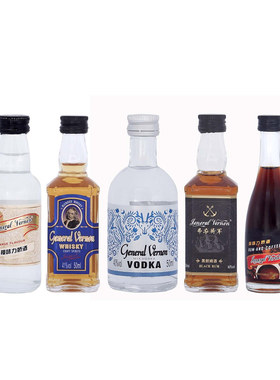 网红便利店调酒洋酒白兰地朗姆酒基酒伏特加威士忌金酒小酒版微醺