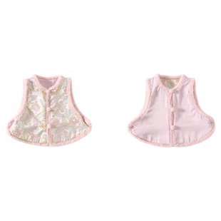 兮兮家汉服女童马甲冬装儿童新中式拜年服双面可穿加绒套装知瑶