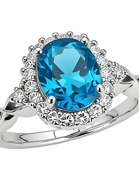 S925纯银镶嵌紫水晶活口戒指黄水晶橄榄石开口指环送女友生日礼物