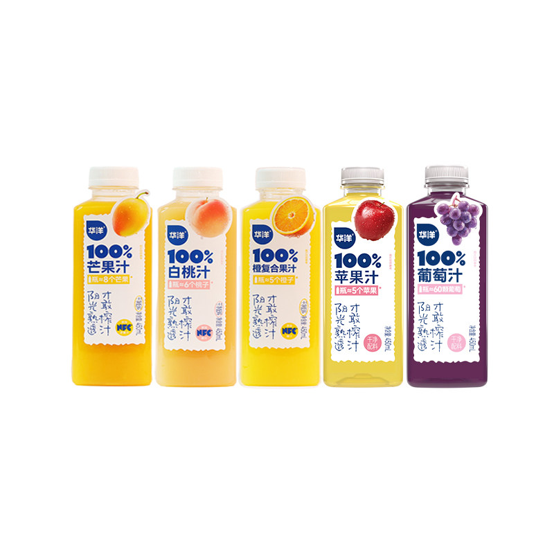 华洋100%果汁450ml*1果味/风味/果汁饮料