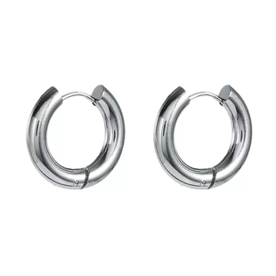 骄阳似我赵今麦聂曦光同款银色耳圈金属简约百搭耳环耳钉纯色简约