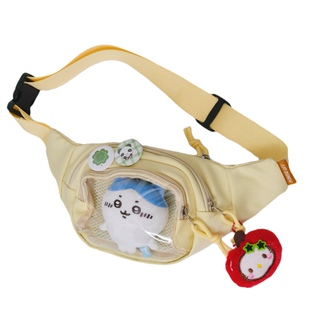 胡子鸡仔日系二次元透明吧唧痛包可爱少女学生胸包斜挎包迷你娃包