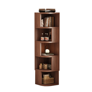实木转角书架客厅角柜墙角收纳架卧室拐角床头书柜落地储物置物架