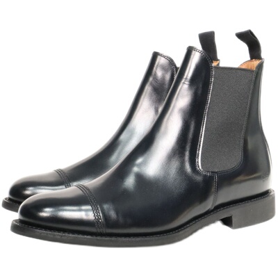 英国制Sanders英伦范切尔西皮靴