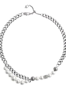 SAZALONE小众嘻哈古巴珍珠项链